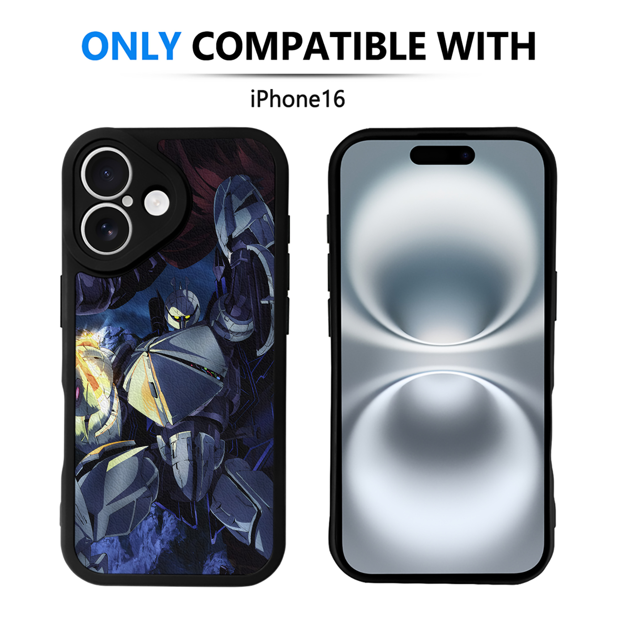 （画像用） 機動戦士ガンダム Mobile Suit Gundam 【iPhone 16シリーズ対応】シリコンスマホケース（レザー調） 材質：シリコン